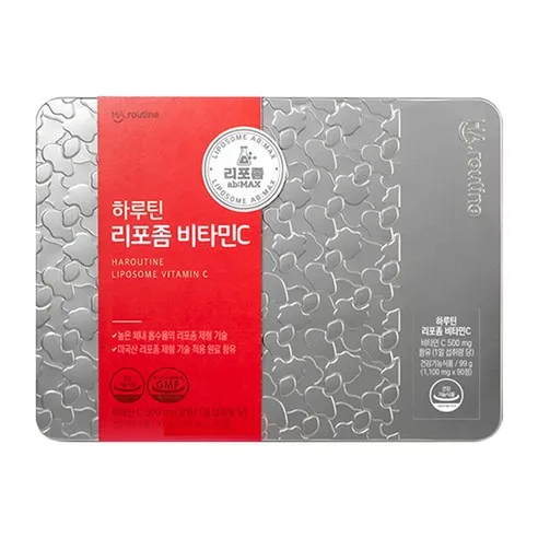 하루틴 리포좀 비타민C 1100mg x 90정 3개월 틴케이스 단품  1개