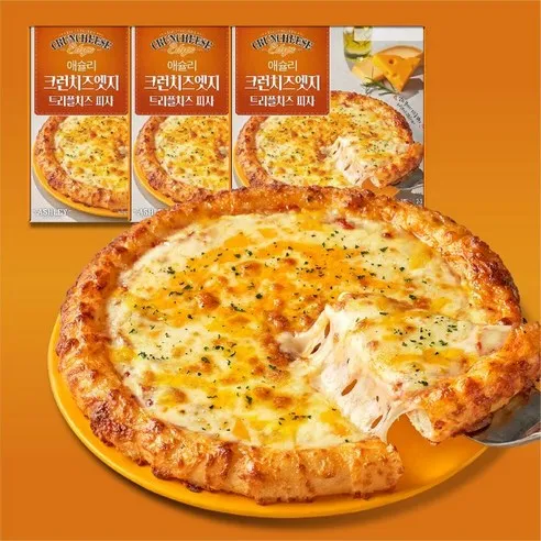 애슐리 크런치즈엣지 트리플 치즈 피자 3판 세트