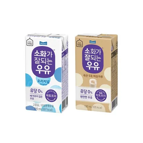 매일 소화가잘되는우유 락토프리(미숫가루12+오리지널12)무배