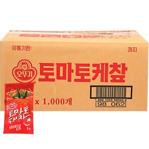 오뚜기 토마토 케찹 1회용, 9kg, 1개