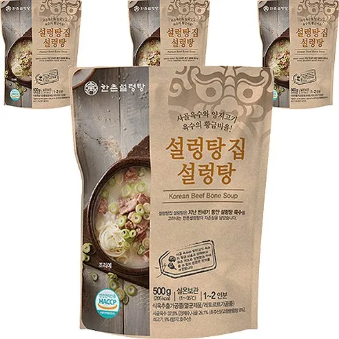 한촌 설렁탕집 설렁탕, 500g, 4개