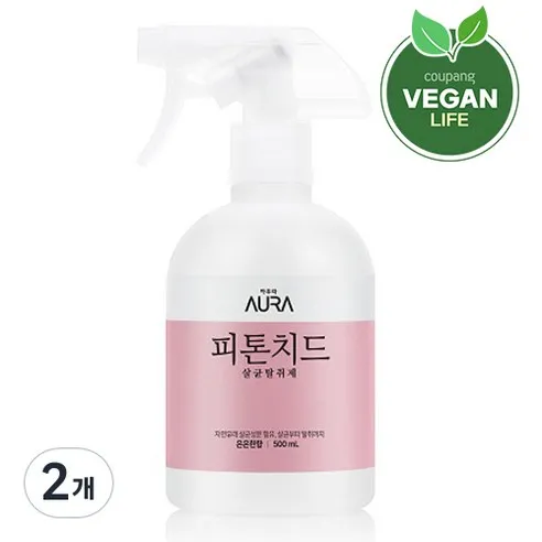 AURA 피톤치드 탈취제 은은한향, 500ml, 2개