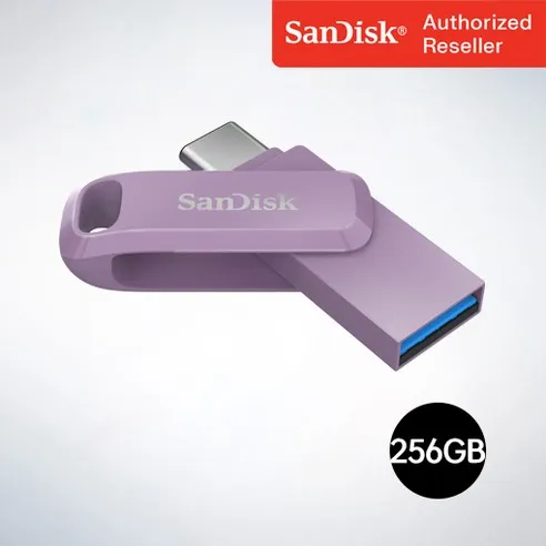 샌디스크 USB 메모리 울트라 듀얼 고 Type-C OTG USB 3.1 SDDDC3 256GB 라벤다퍼플