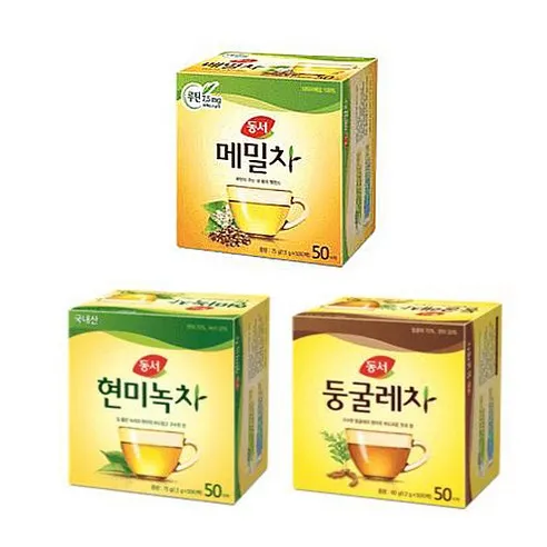 동서 현미녹차50T+둥글레차50T+메밀차50T, 1세트, 1개