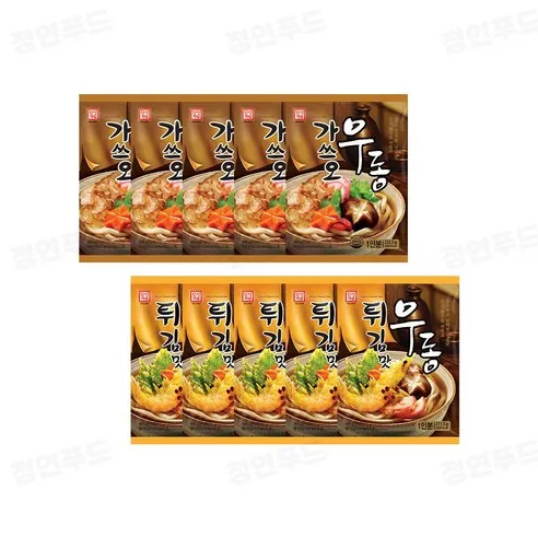 한성 우동 10봉 가쓰오우동 5봉+튀김맛우동 5봉
