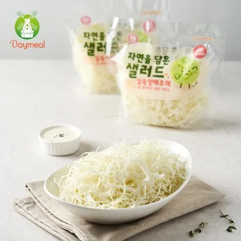 데이밀 자연을담은 샐러드 실속 양배추 채 100g 국내산 바로 먹는 야채 채소, 100g, 10개