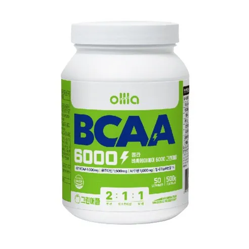 올라 BCAA 6000 [그린애플 Upgrade] 500g, 500g, 1개