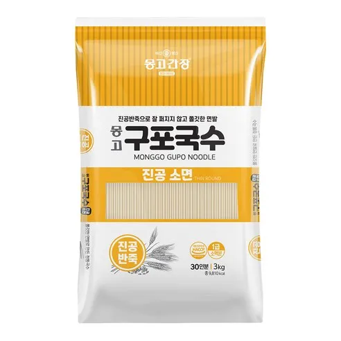 몽고간장 구포국수 진공소면, 3kg, 1개