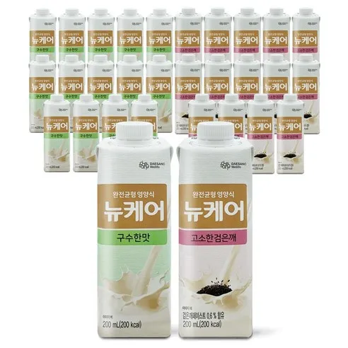 대상웰라이프 뉴케어 구수한맛(cs캡)15팩+고소한검은깨(cs캡)15팩 +사은품