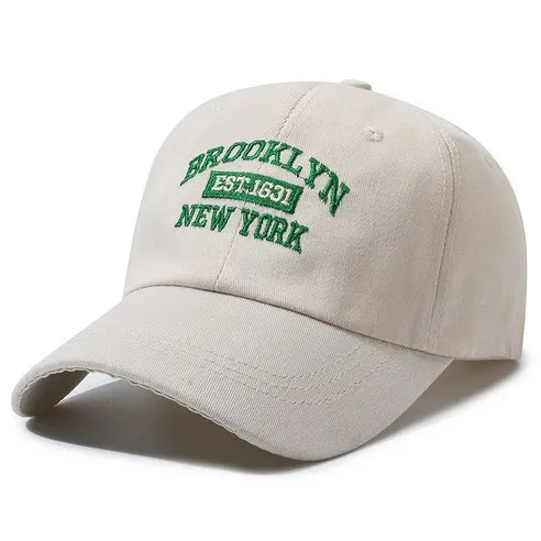 디아쿠아 남녀공용 브루클린 심플 자수 야구모자 볼캡 모자