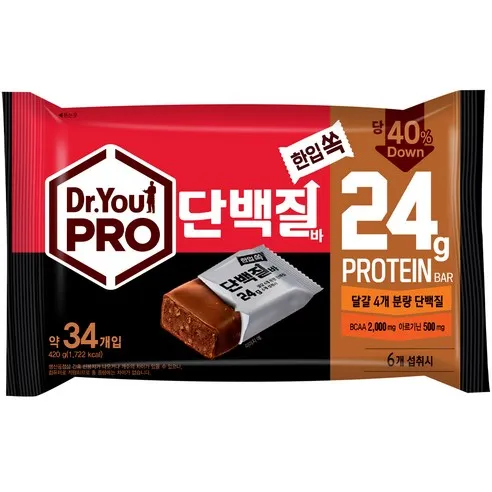 닥터유 프로 한입쏙 단백질바, 420g, 1개