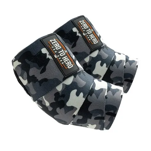 제로투히어로 헬스 카모 팔꿈치 보호대 EXCLUSIVE BLACK CAMO, 폭 8cm x 길이..., 1개