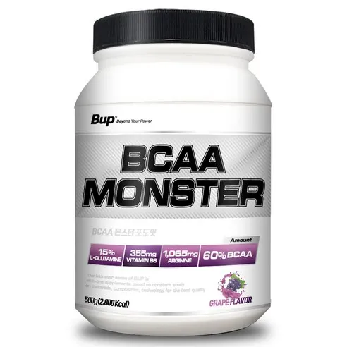 BUP BCAA몬스터 포도맛 아미노산 헬스보충제 BCAA