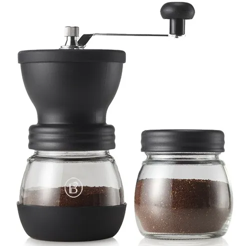 빈플러스 세라믹 커피 핸드밀 수동 커피 그라인더 CM03 + 원두보관통 세트